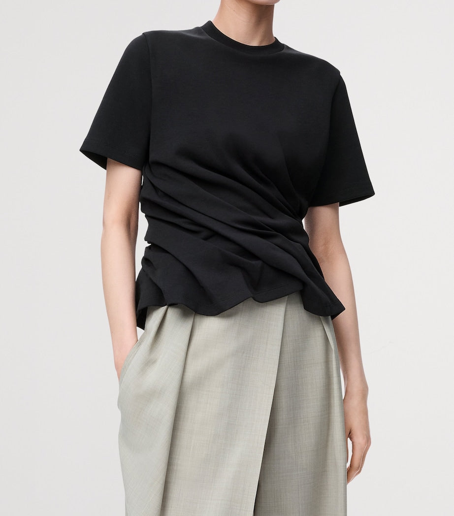 LOEWE Black Twist-Detail T-Shirt
