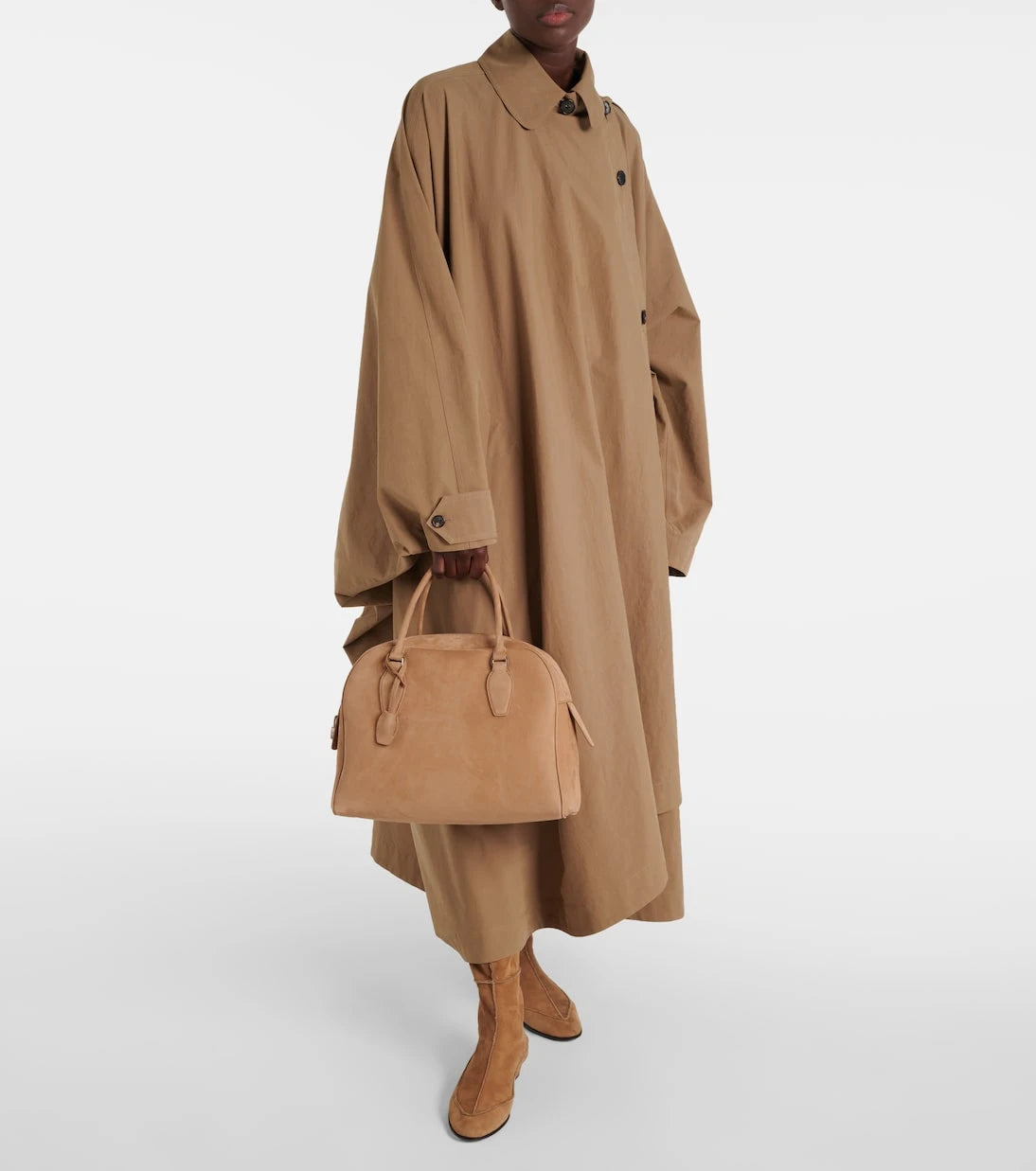 The Row - Awar suede over-the-knee boots