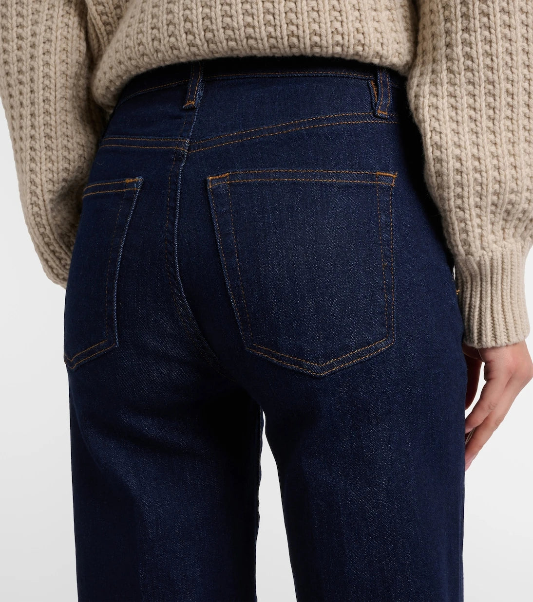 Frame - High-rise straight jeans