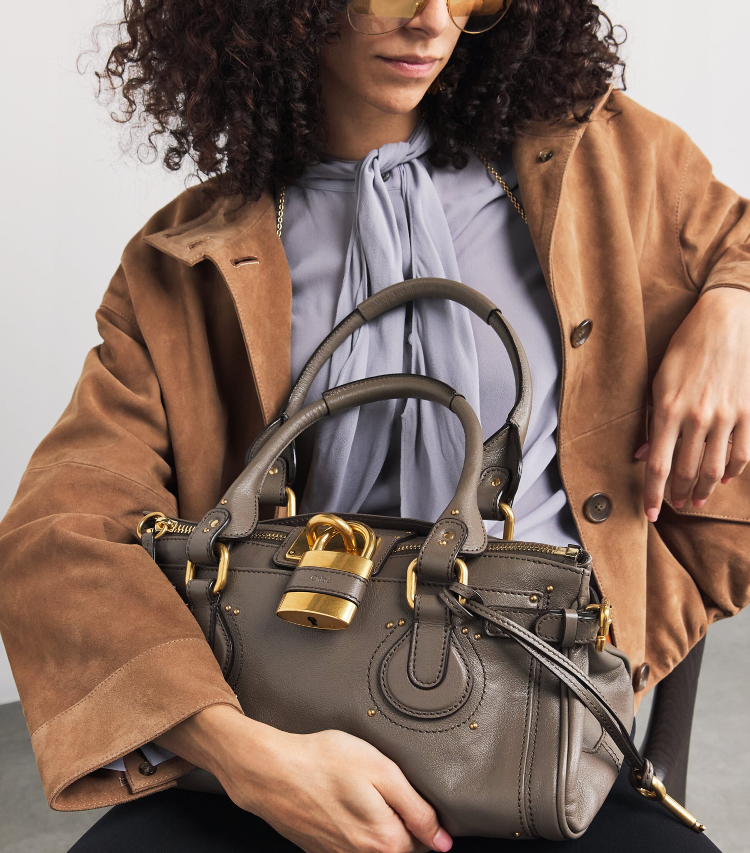 Leather Paddington Top-Handle Bag