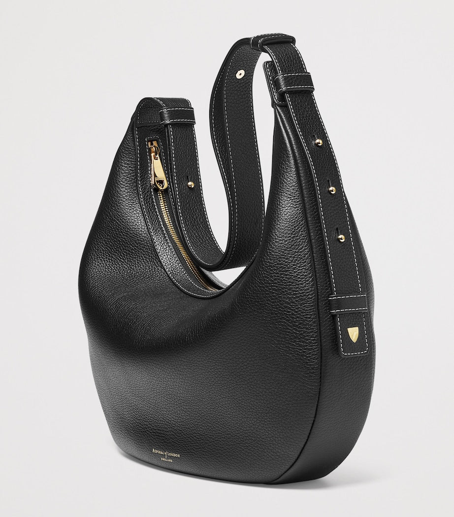 Leather Hudson Crescent Cross-Body Bag