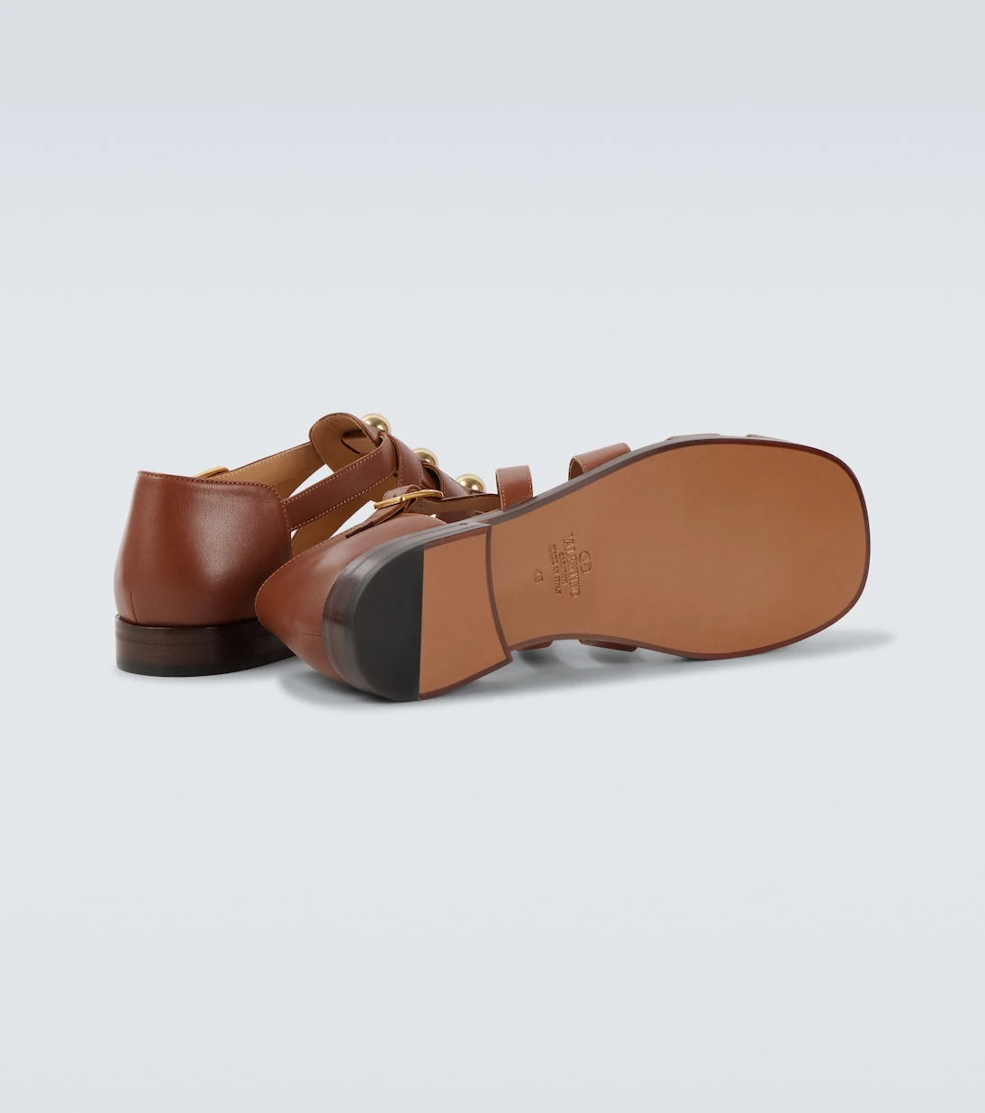 Valentino Garavani - Studded leather fisherman sandals