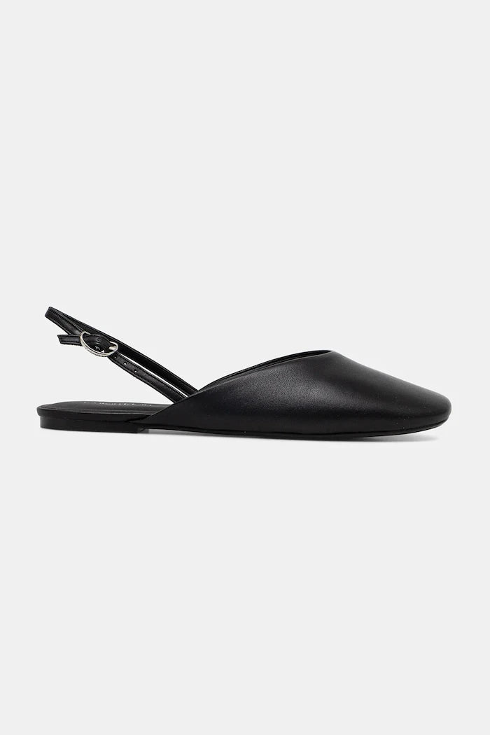 Calvin Klein OBLIQUE BALLERINA SLINGBACK LTH Deri Balerin Ayakkabı