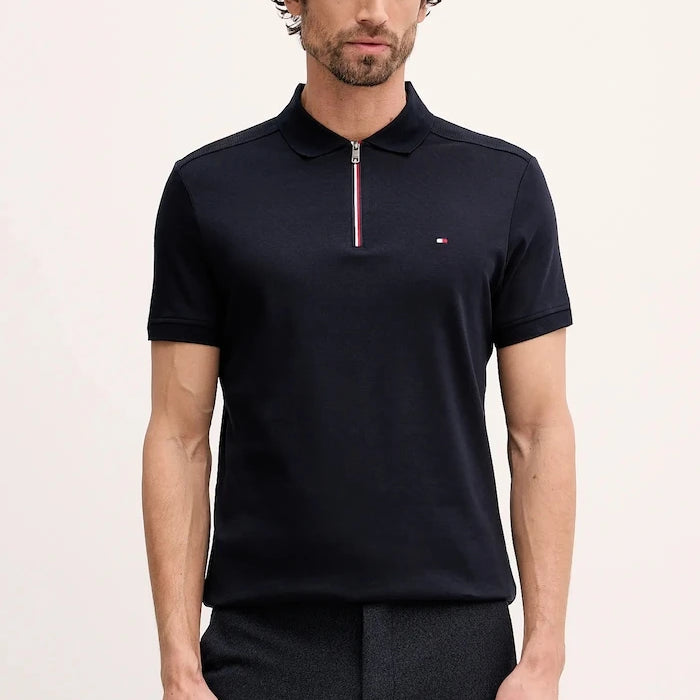 Tommy Hilfiger Yakalı Pamuklu Tişört