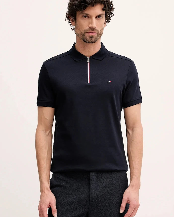 Tommy Hilfiger Yakalı Pamuklu Tişört