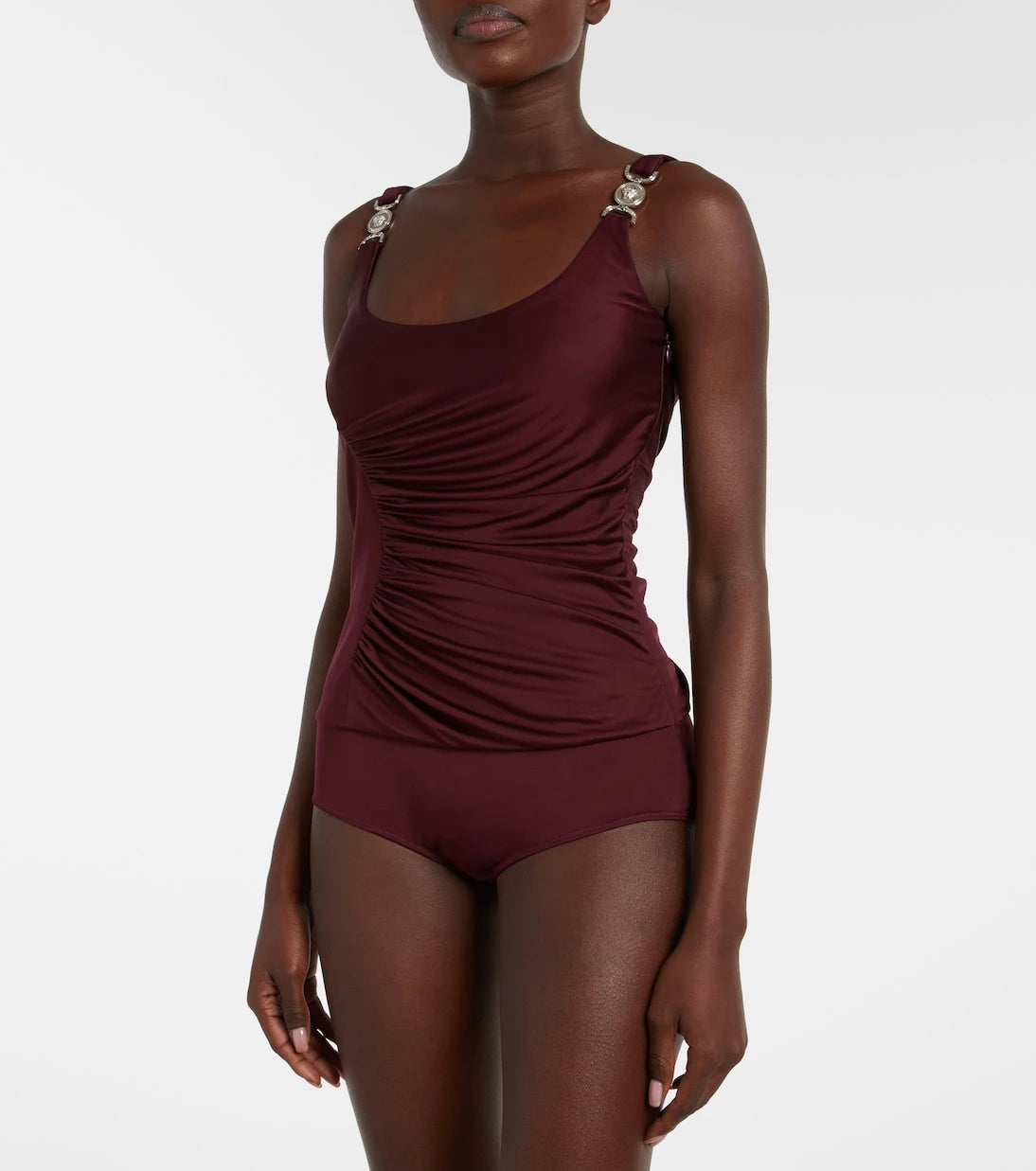 Versace - Medusa ruched jersey bodysuit
