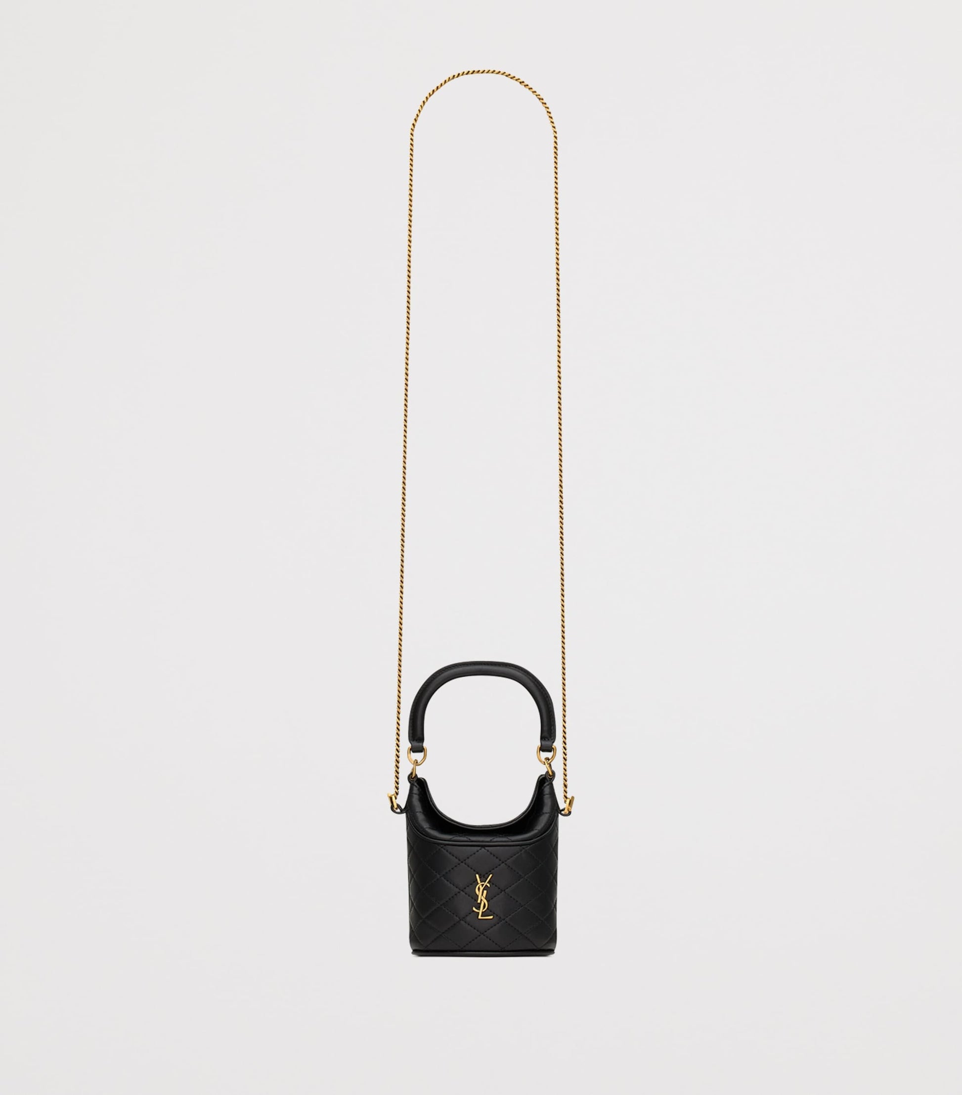 Saint Laurent Black Mini Gaby Bucket Bag