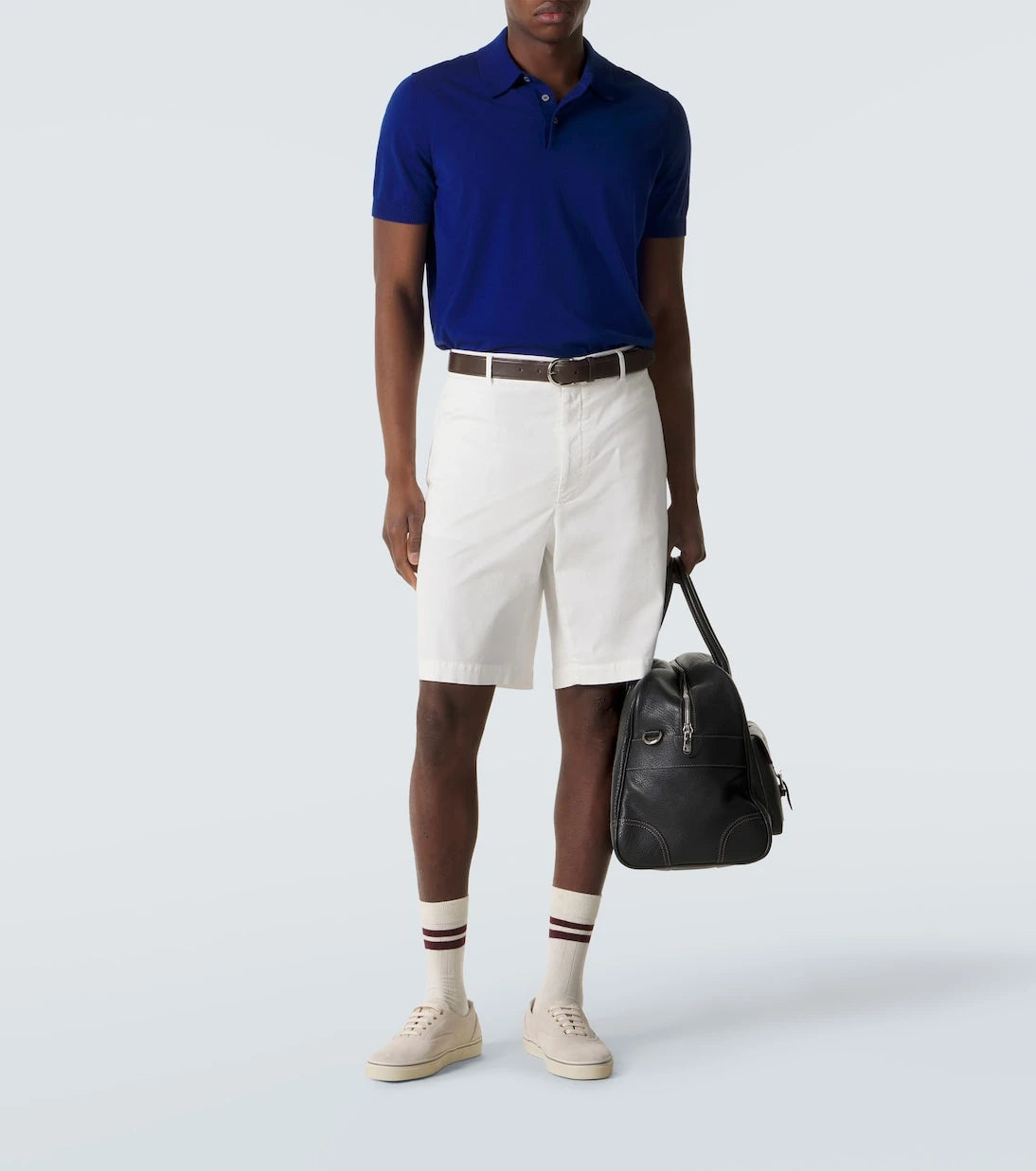 Dunhill - Cotton and silk polo shirt