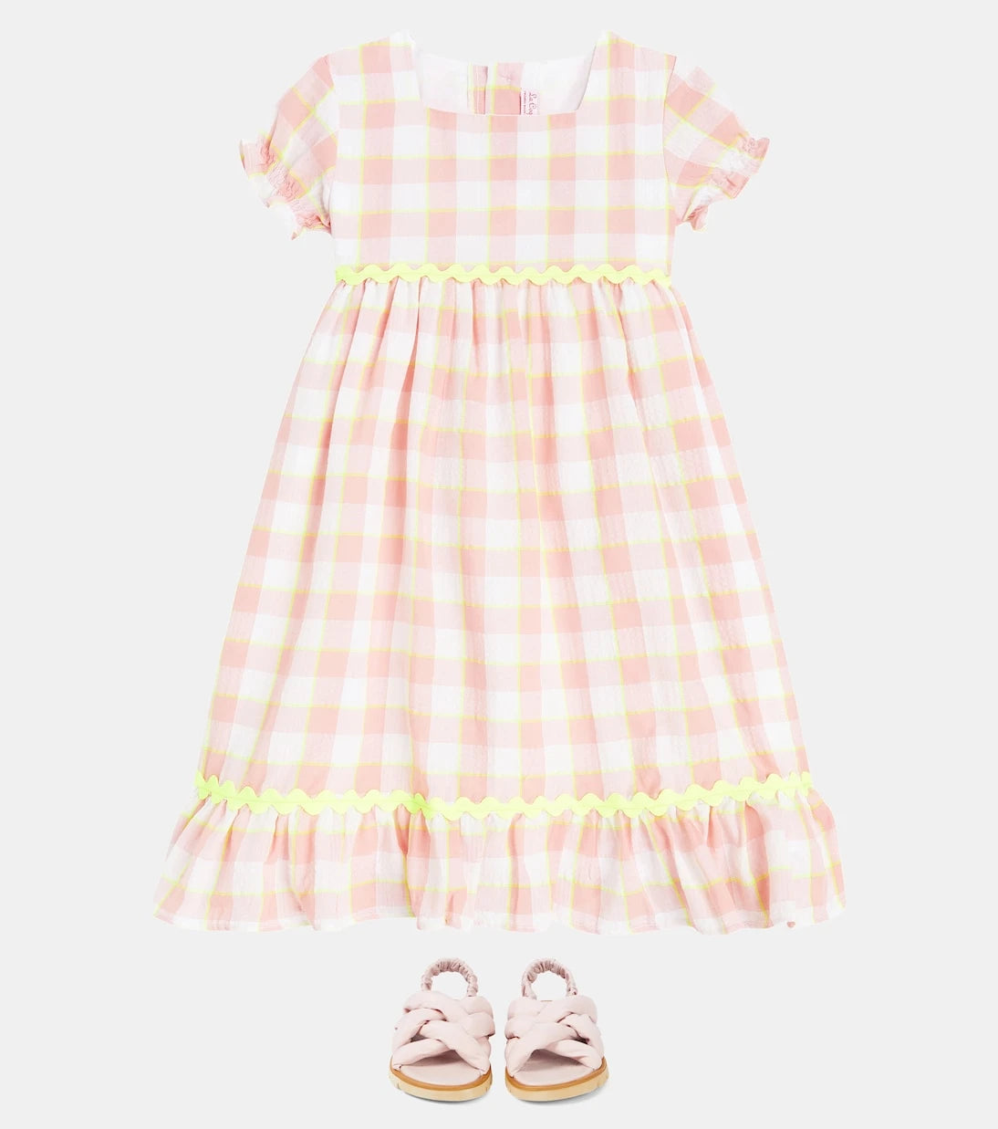 La Coqueta - Gabrielle checked cotton dress