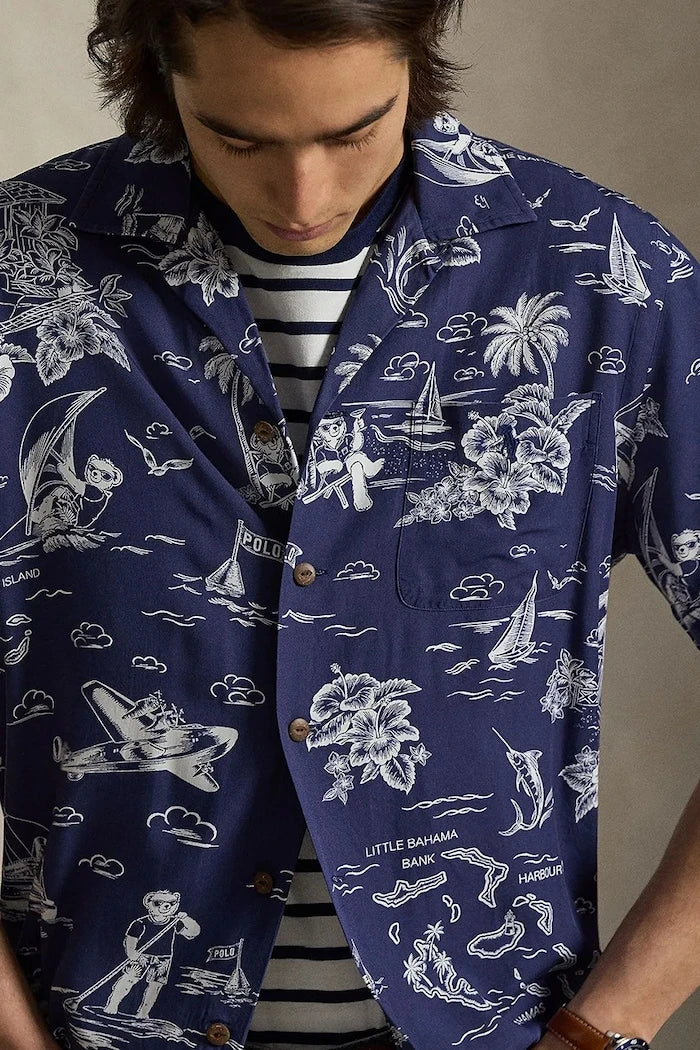 Polo Ralph Lauren риза мъжка с вискоза
