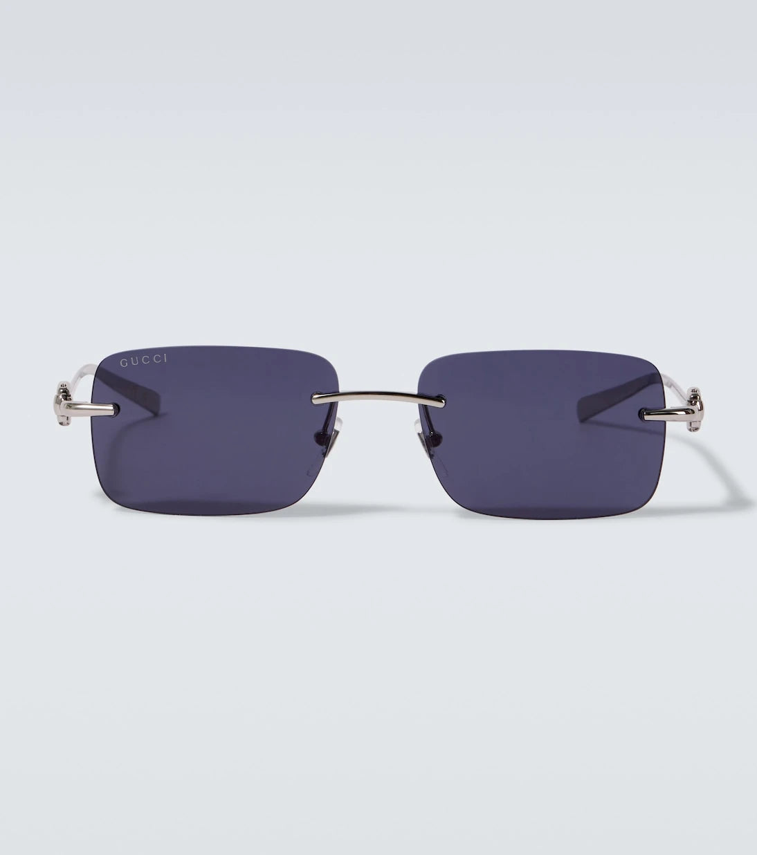 Gucci - Horsebit rectangular sunglasses