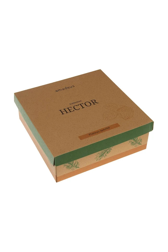 AU Maison Ahşap Altlıklı Servis Kase Seti 9 x 31 x 31 cm (6 Parça)
