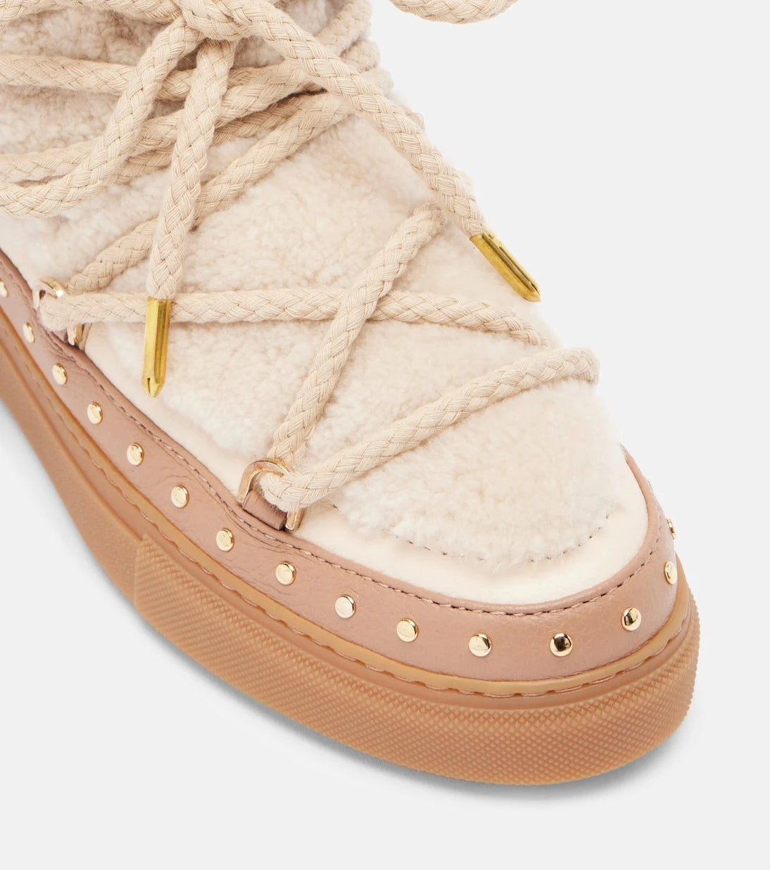 Inuikii - Curly Rock shearling and leather snow boots