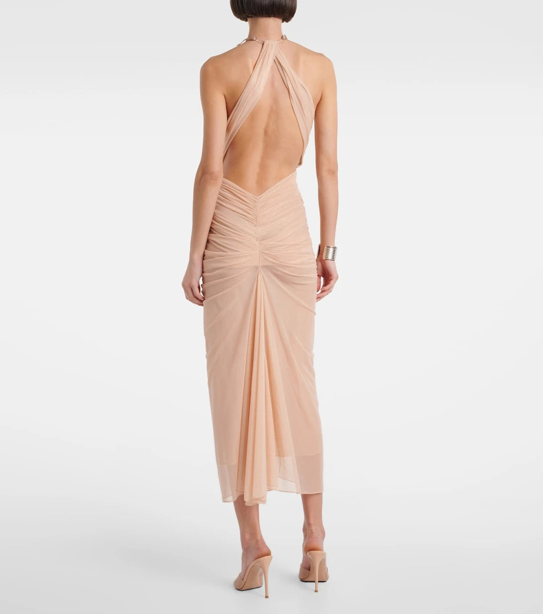 Mugler - Ruched gown