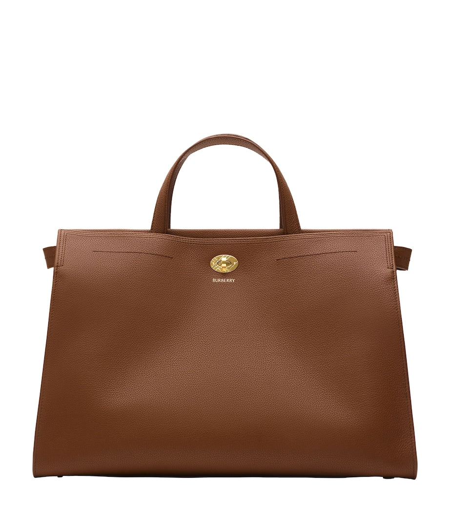 Brown Medium Calfskin Cotswolds Tote Bag