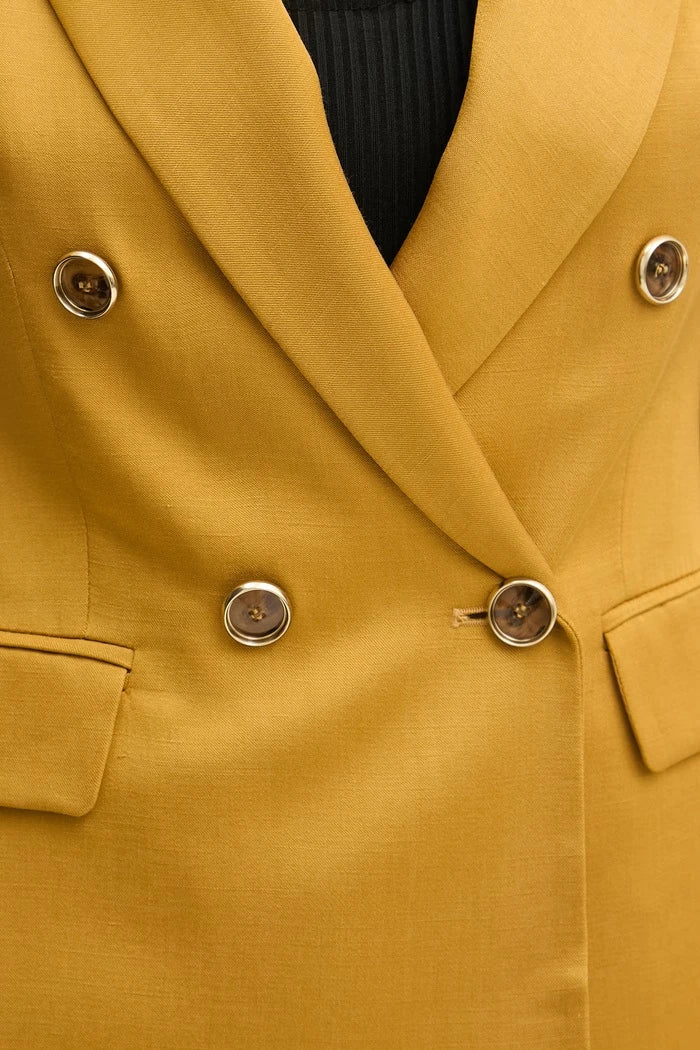 Marella Çift Düğmeli Kadın Viskon Blazer CHARME