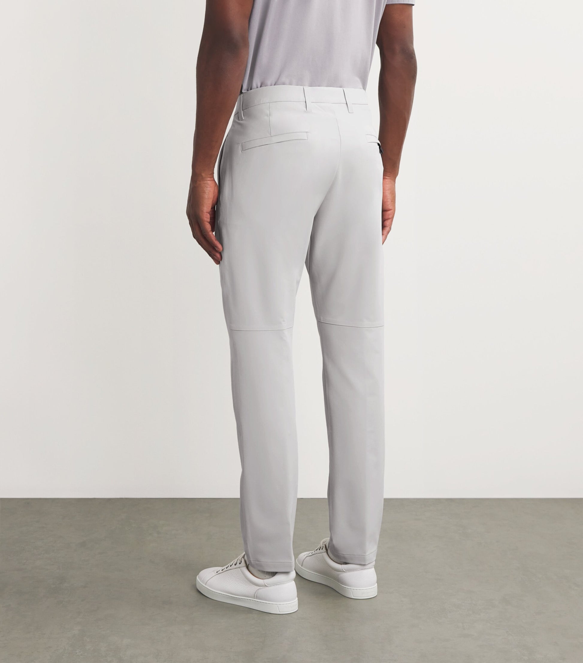 High-Stretch Commuter Trousers PASTEL GREY
