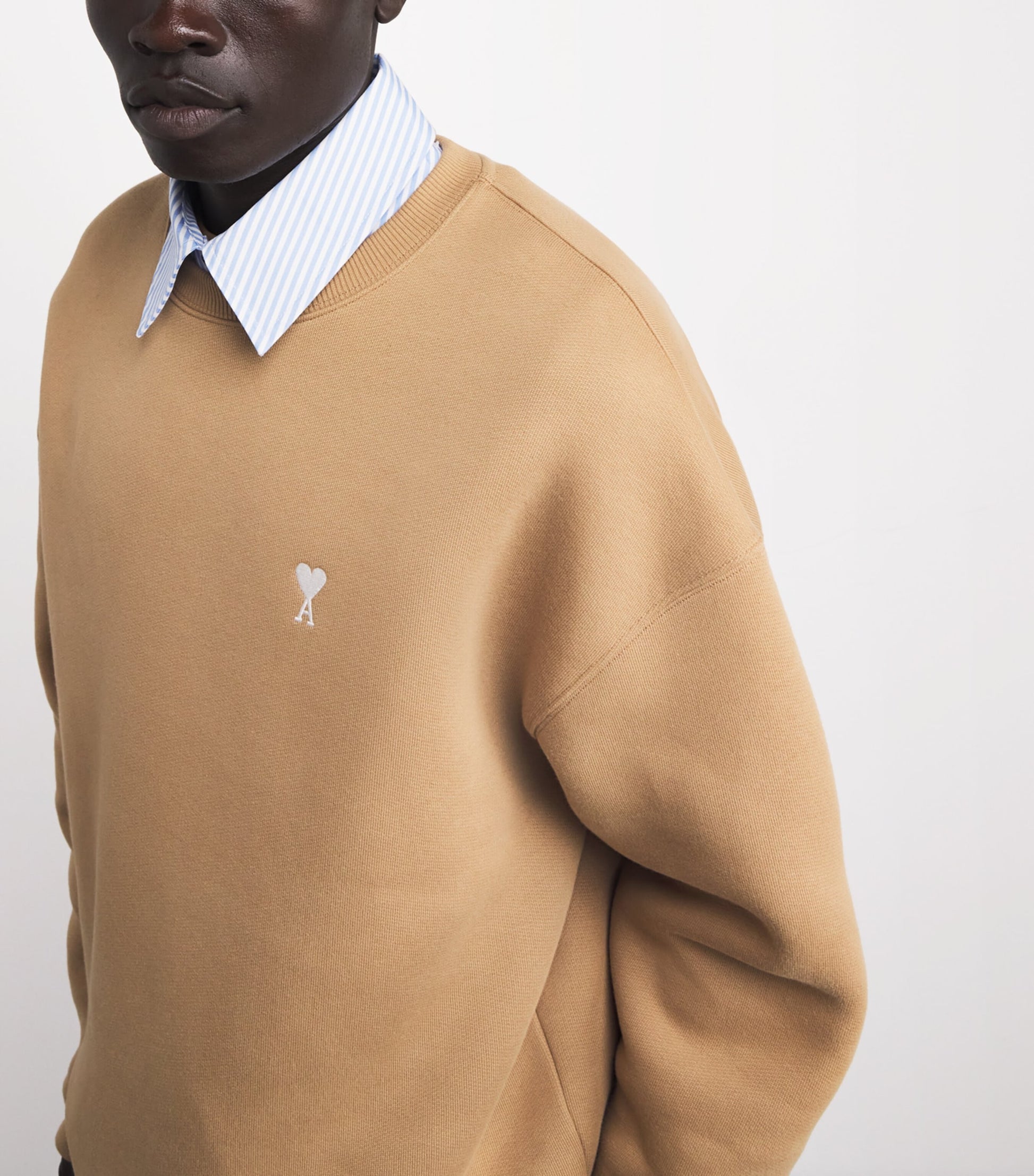 Beige Cotton Ami de Coeur Sweatshirt