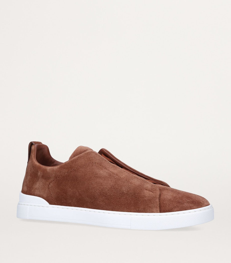 Suede Triple Stitch Sneakers
