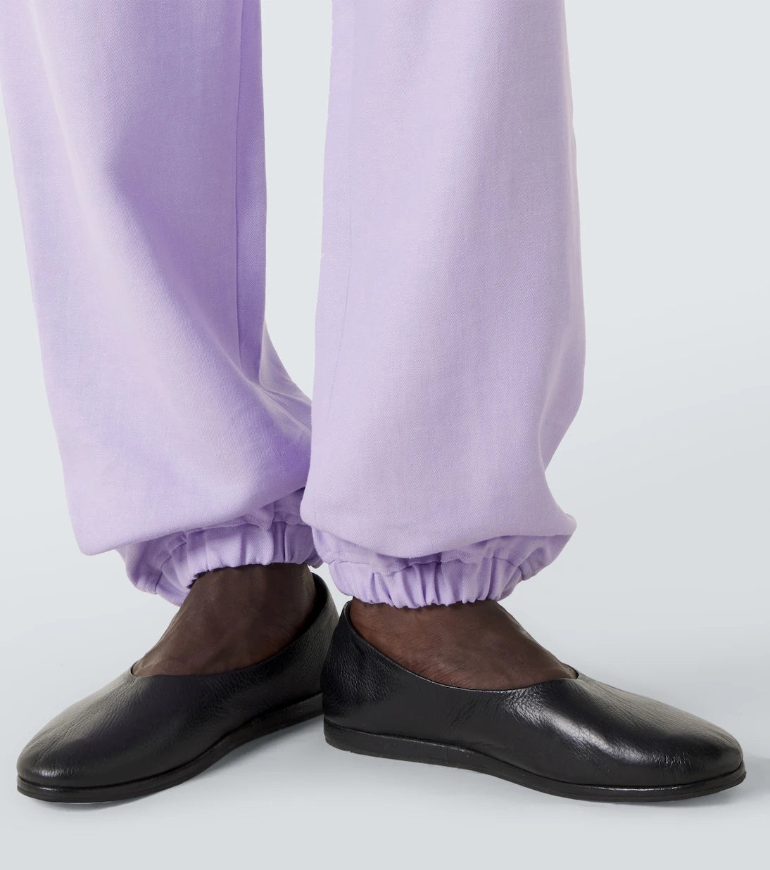 God's True Cashmere - Linen sweatpants with amethyst