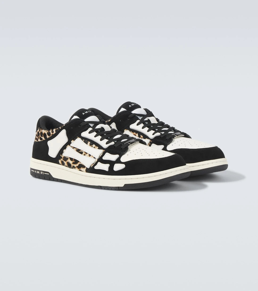 Amiri - Leopard Skel Top Low leather sneakers