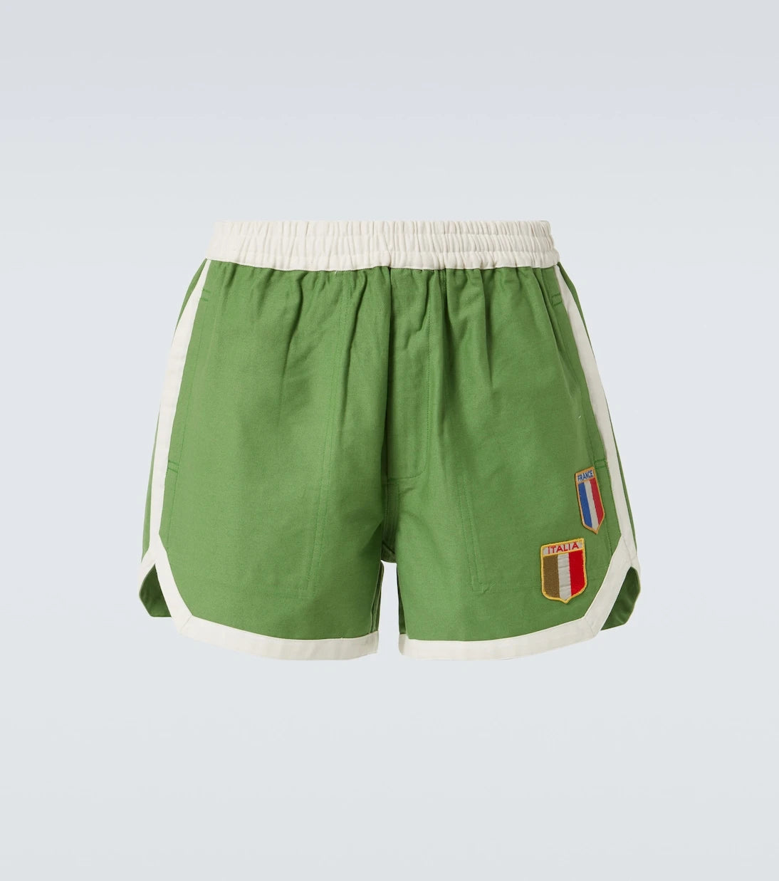 Bode - Euro appliqué cotton shorts