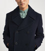 Wool-Blend Melton Peacoat NAVY