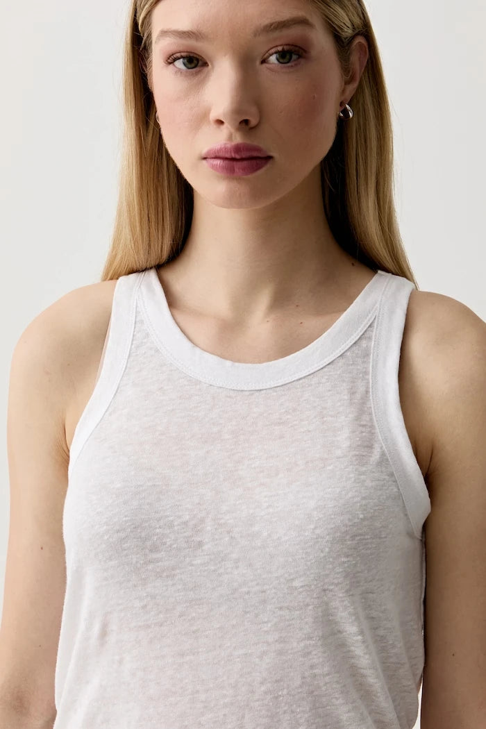 United Colors of Benetton топ дамски от лен
