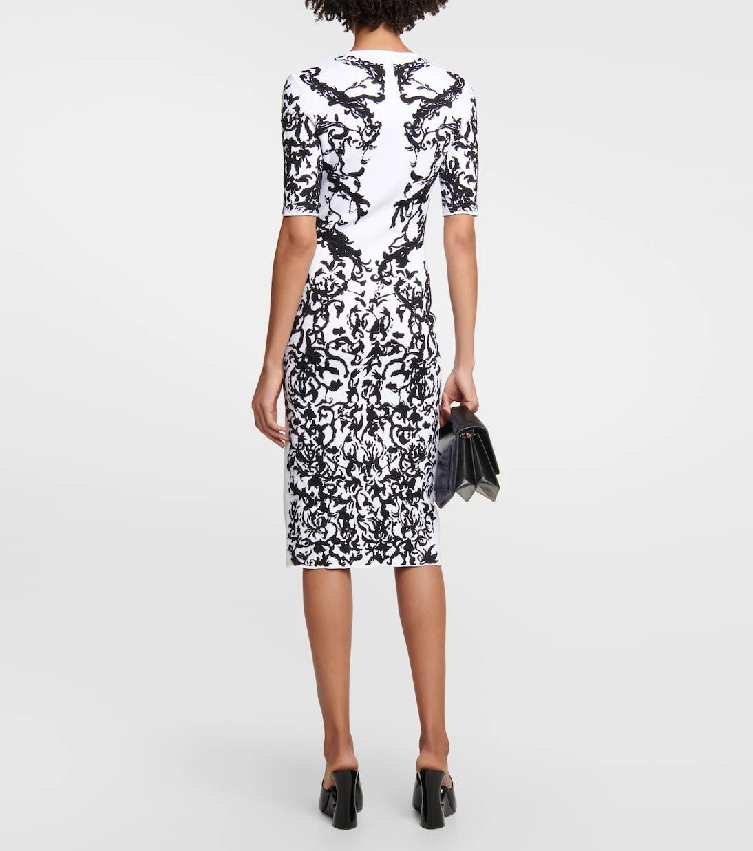 Alaïa - Desenli midi elbise