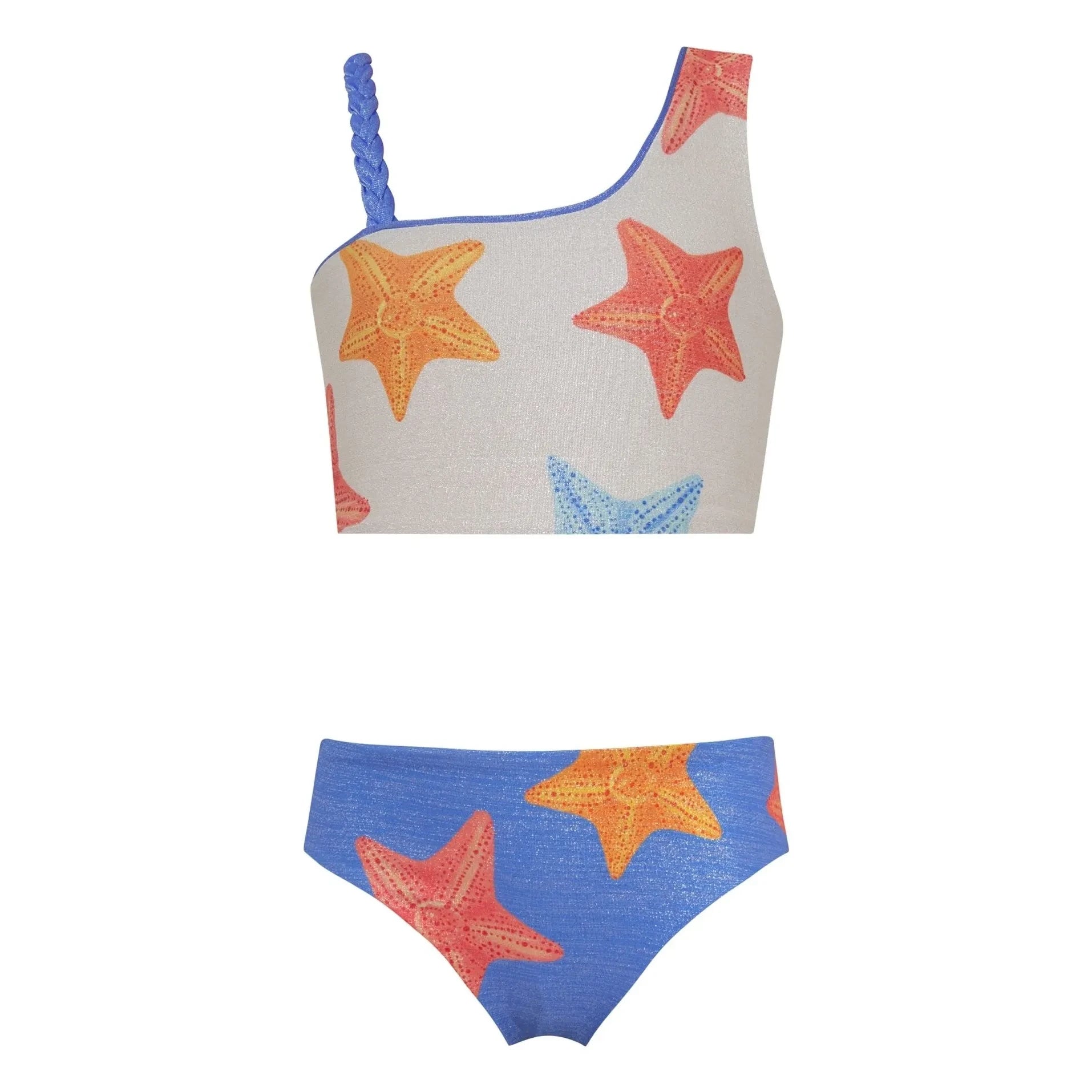 Pepita & Me - Marea Etoiles Asymmetrical Swimsuit | Blue