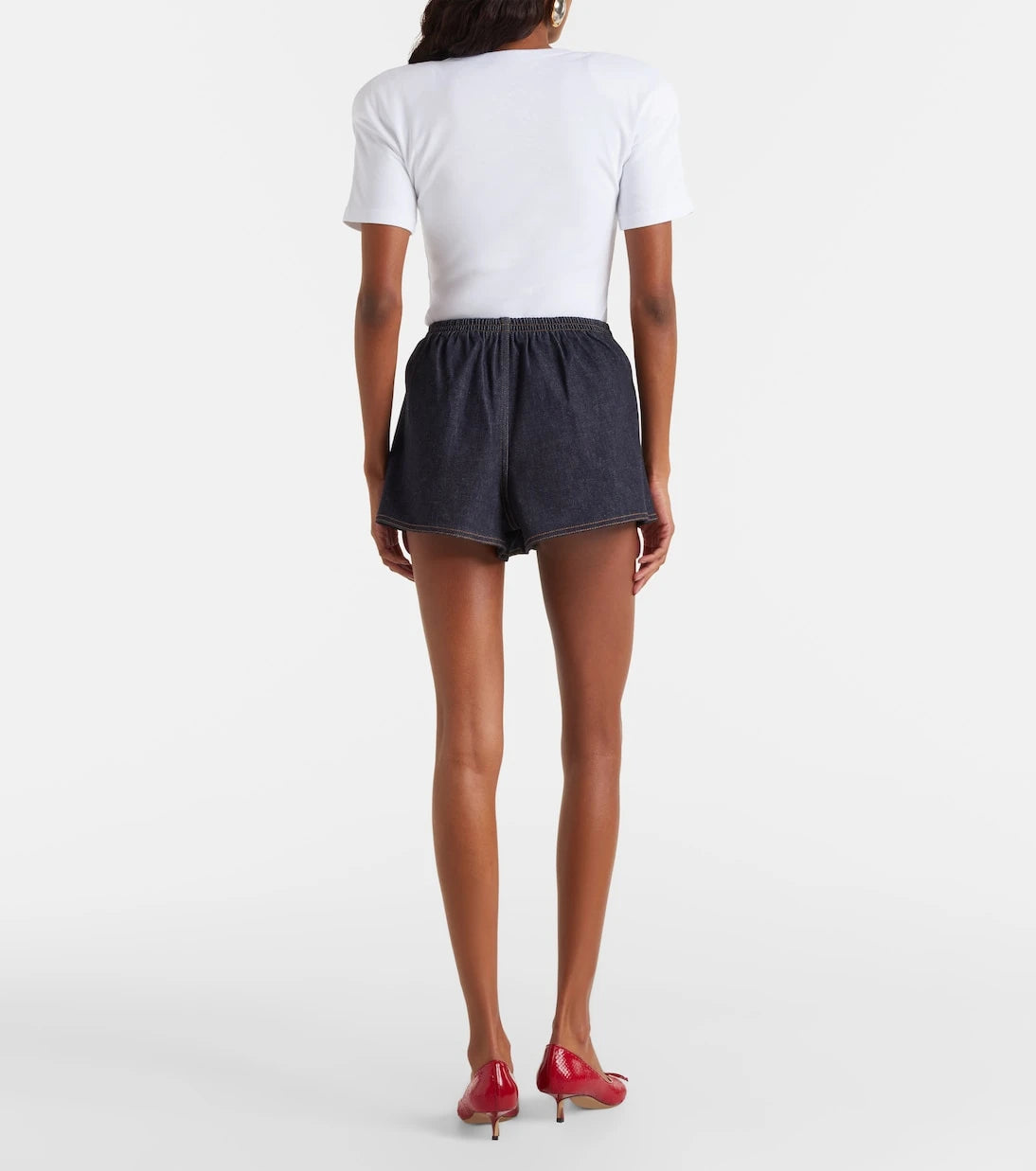 Jacquemus - Logo denim shorts
