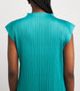 Pleats Please Issey Miyake Green Monthly Colors June Midi Dress