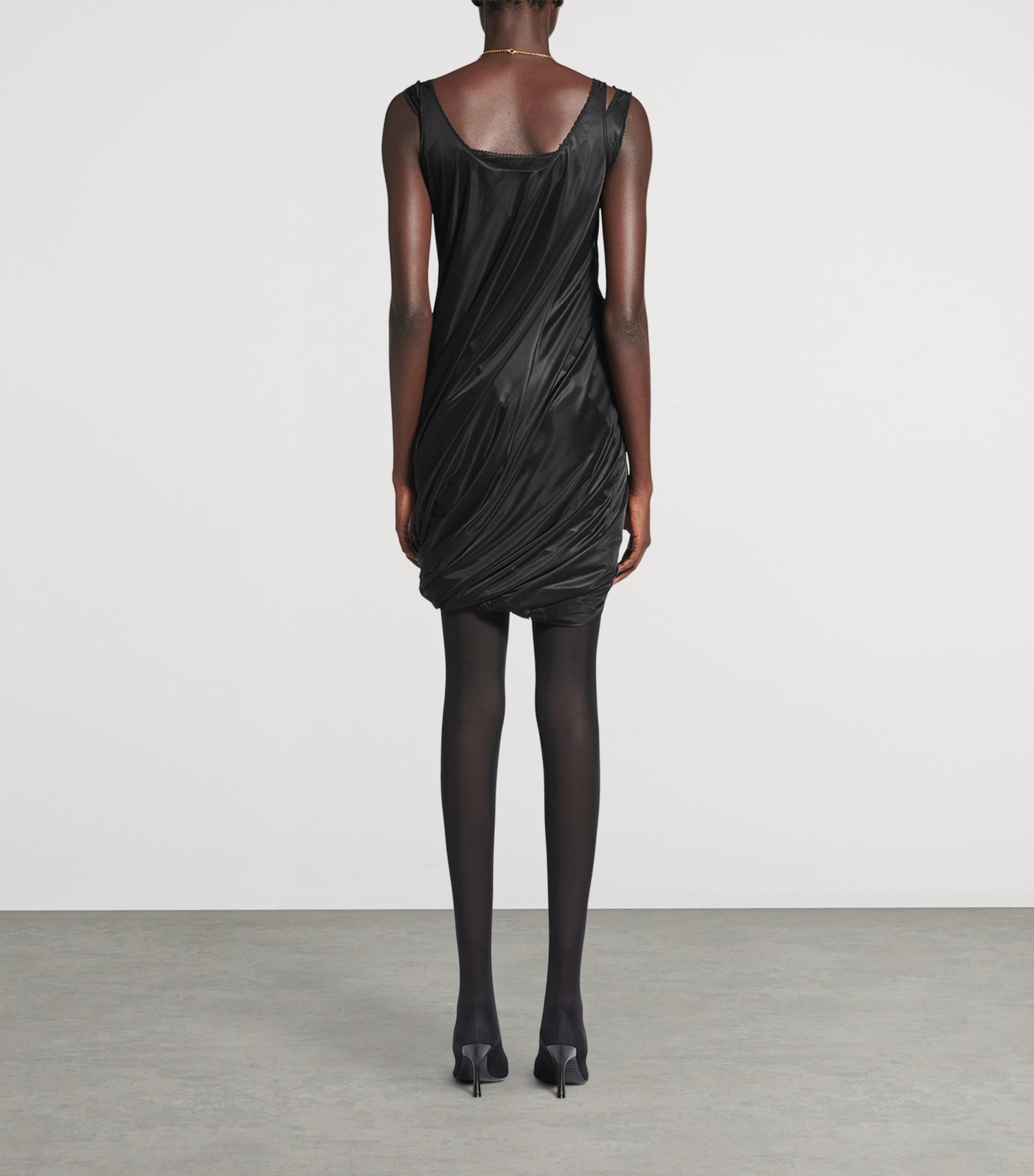 Twisted Mini Slip Dress