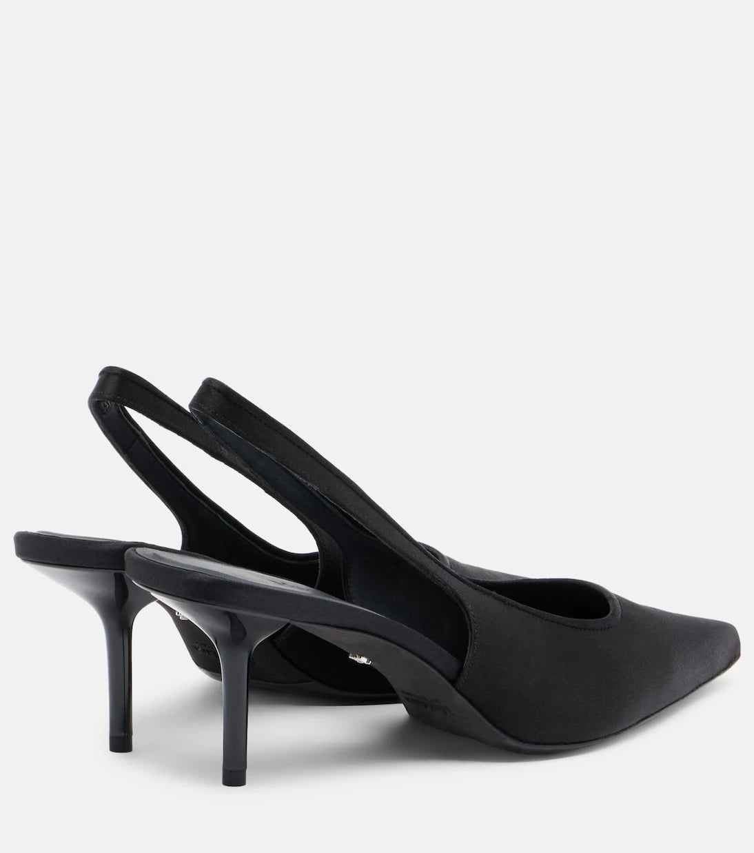 Max Mara - Satin slingback pumps