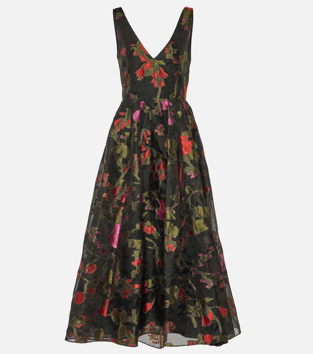 Erdem - Floral organza midi dress