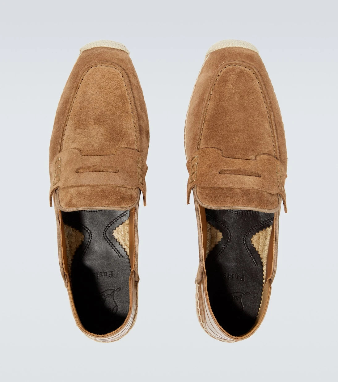 Christian Louboutin - Paquepapa No Back suede espadrilles