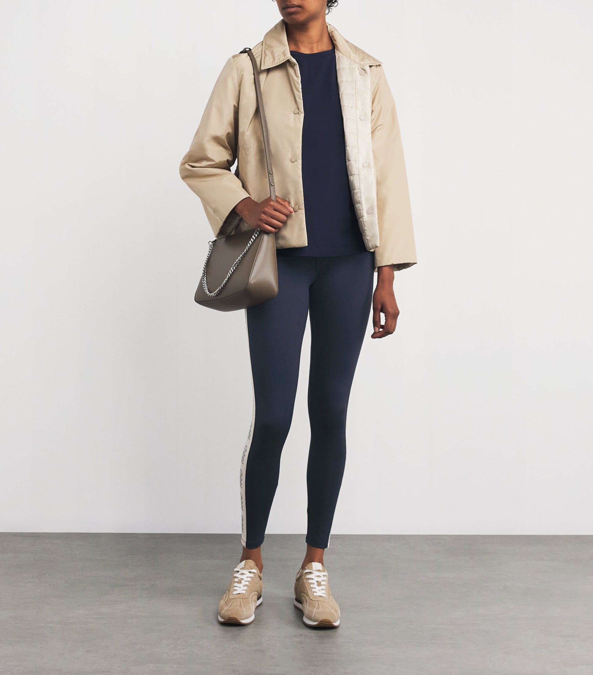Weekend Max Mara Blue Stretch-Jersey Slim Leggings