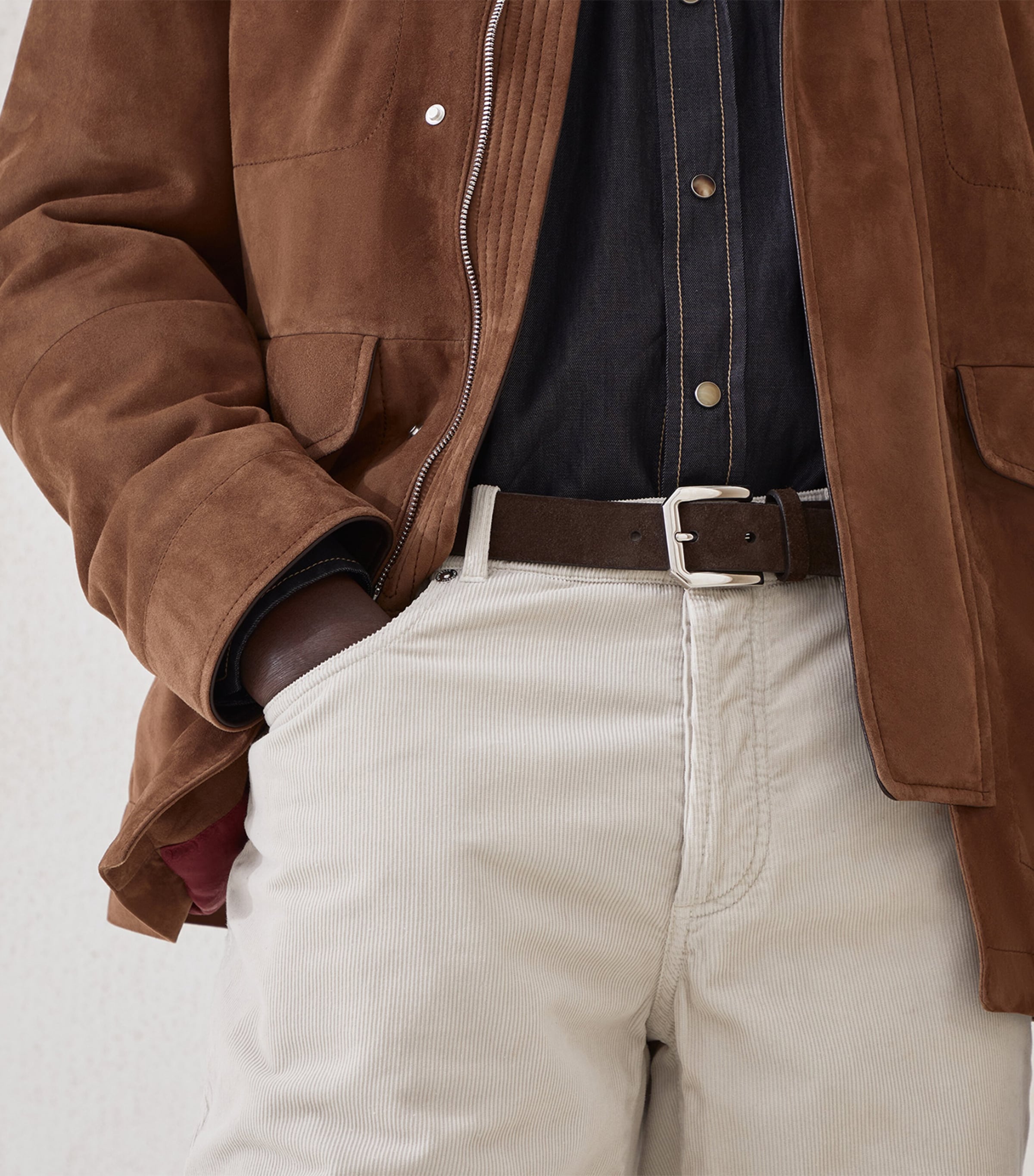 Brunello Cucinelli Suede Belt