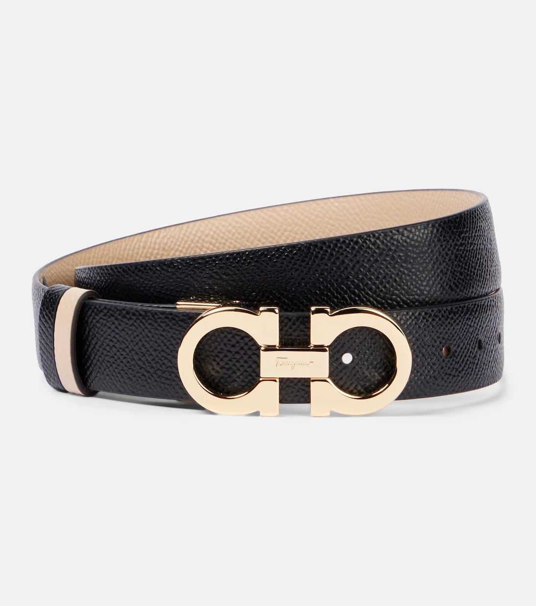 Ferragamo - Reversible Gancini leather belt