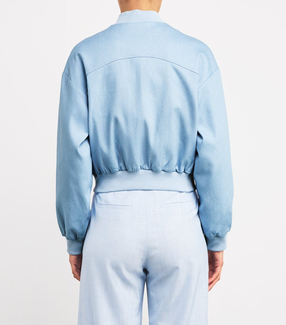 Denim Bomber Jacket BLUE SKY