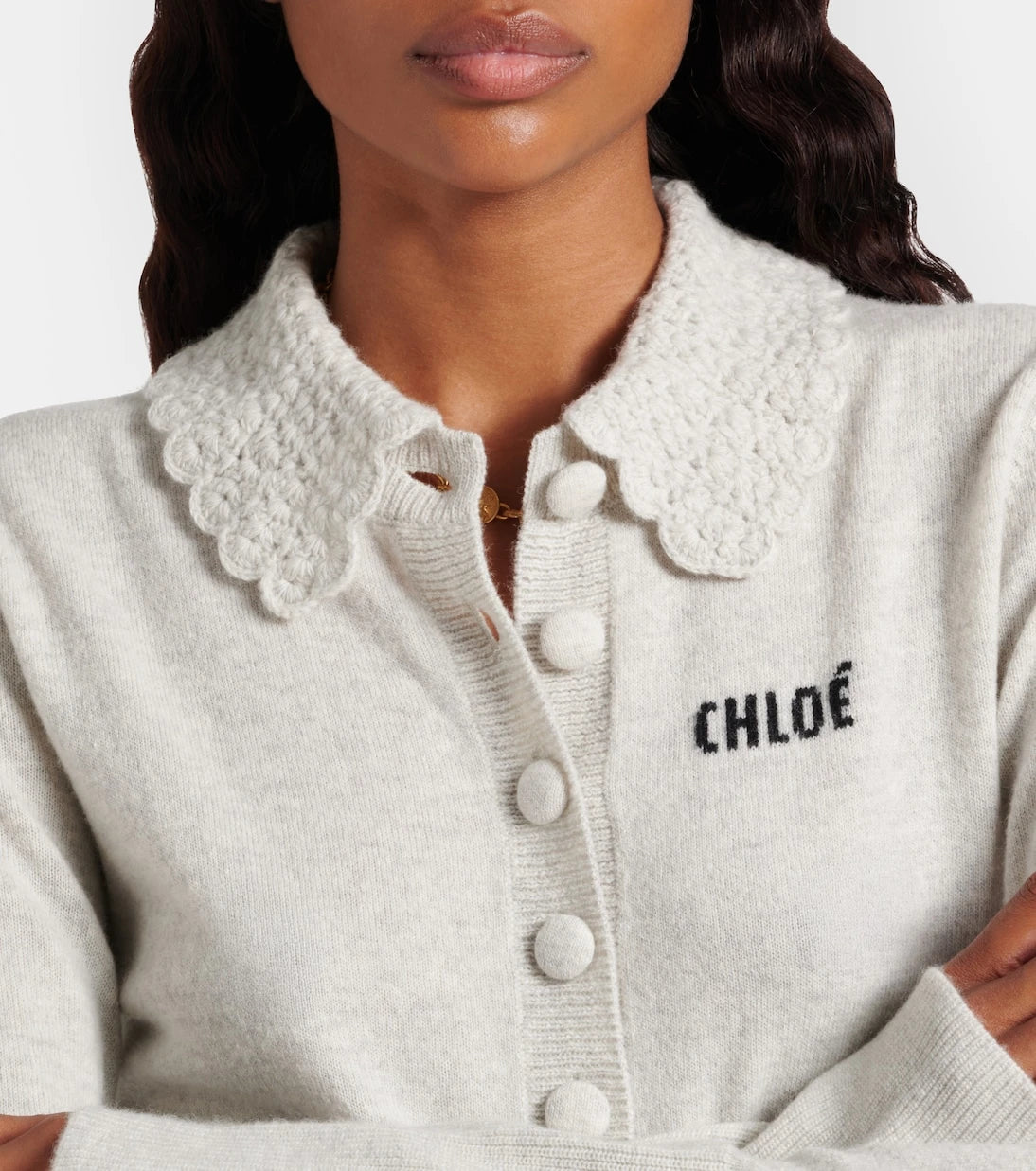 Chloé - Logo wool cardigan