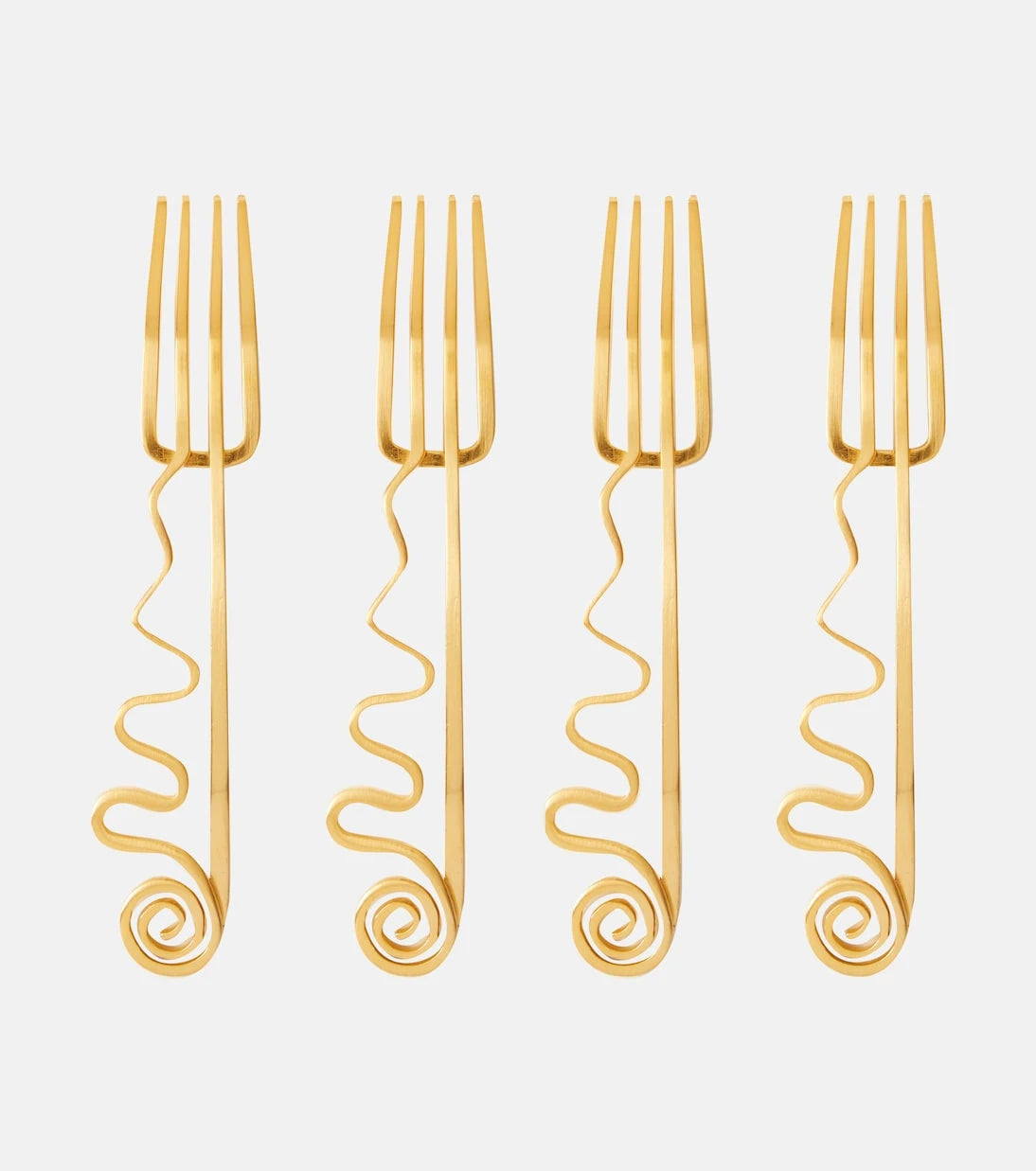 L'Objet - Spirale set of 4 cocktail forks