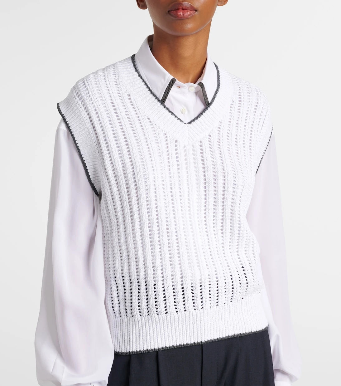 Brunello Cucinelli - Cotton sweater vest