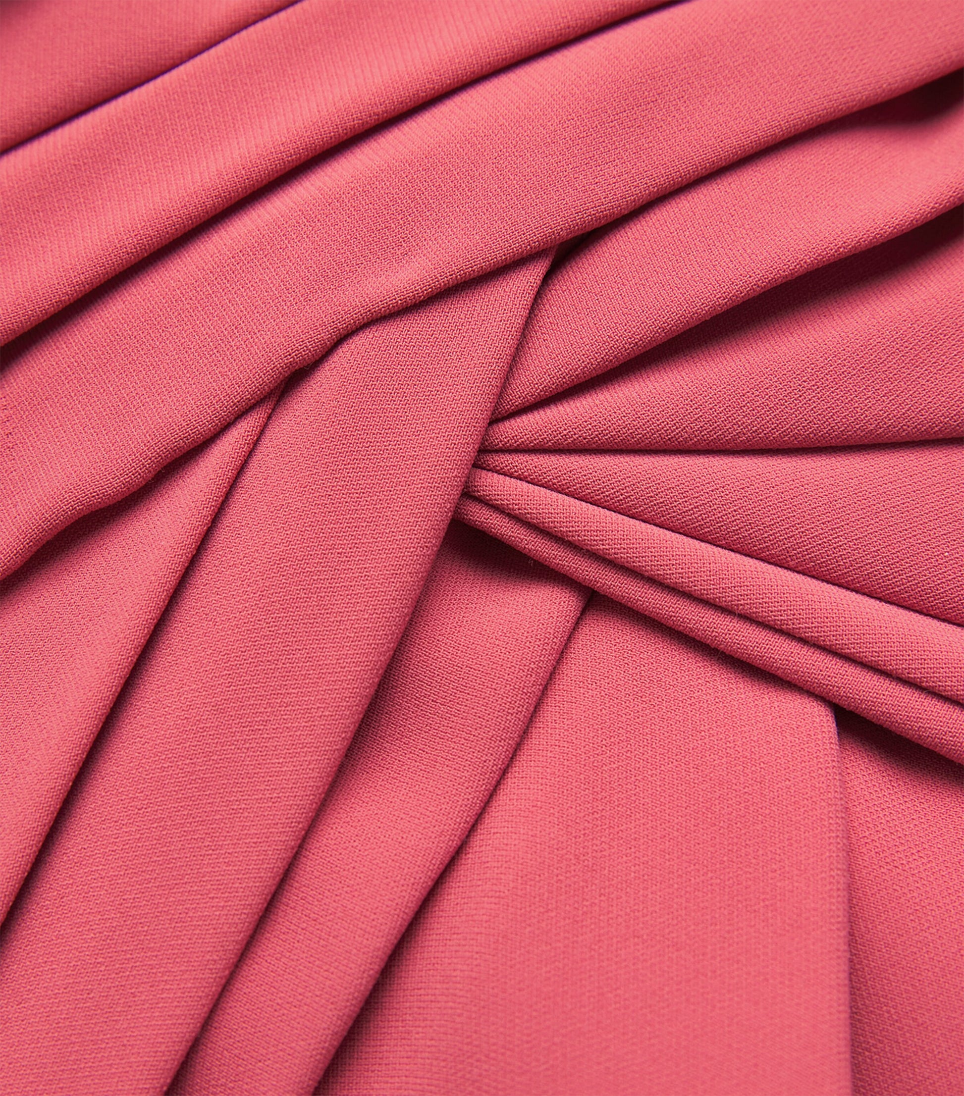 Pink V-Neck Criss-Cross Gown