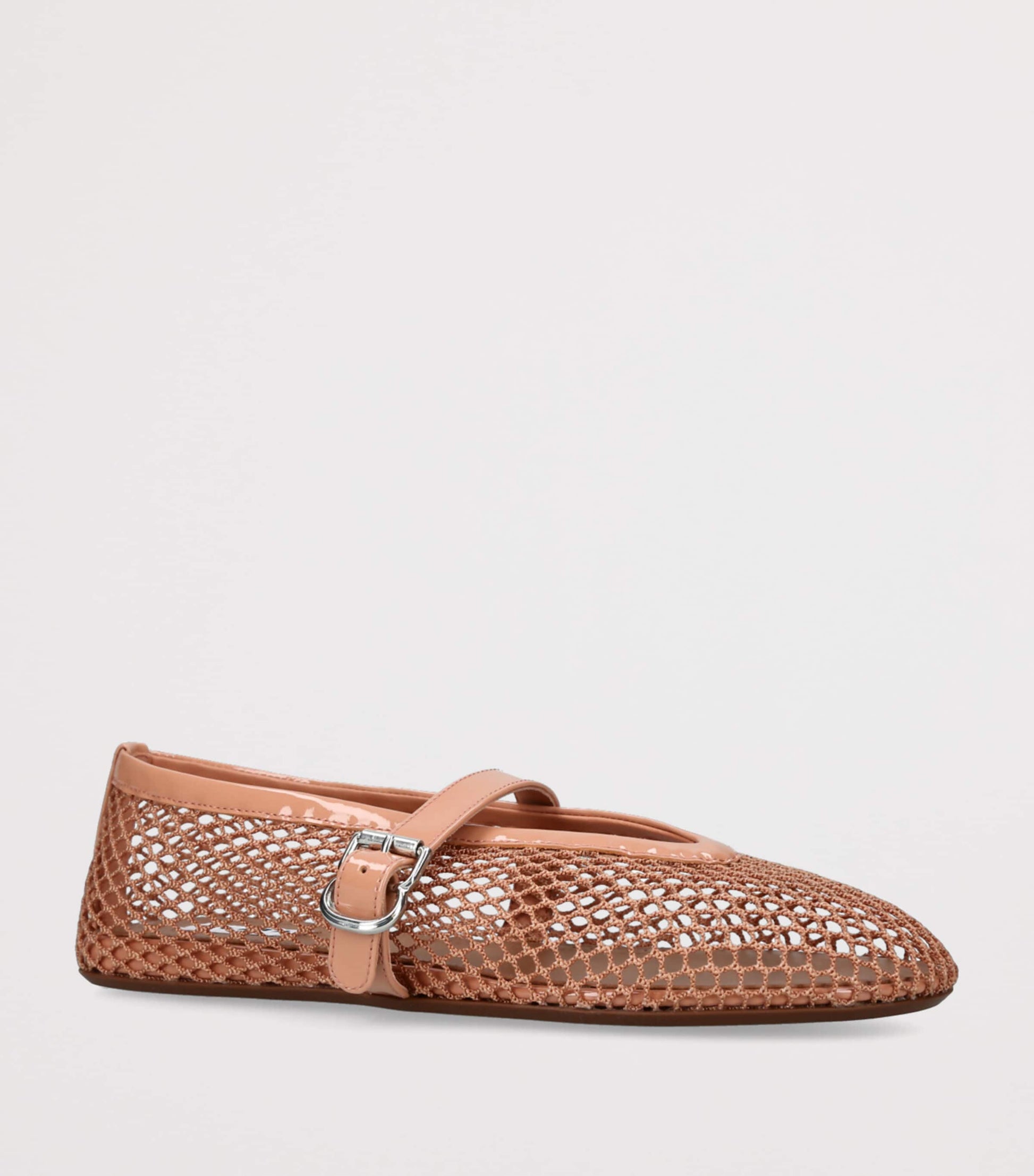 Nude Mesh Ballet Flats