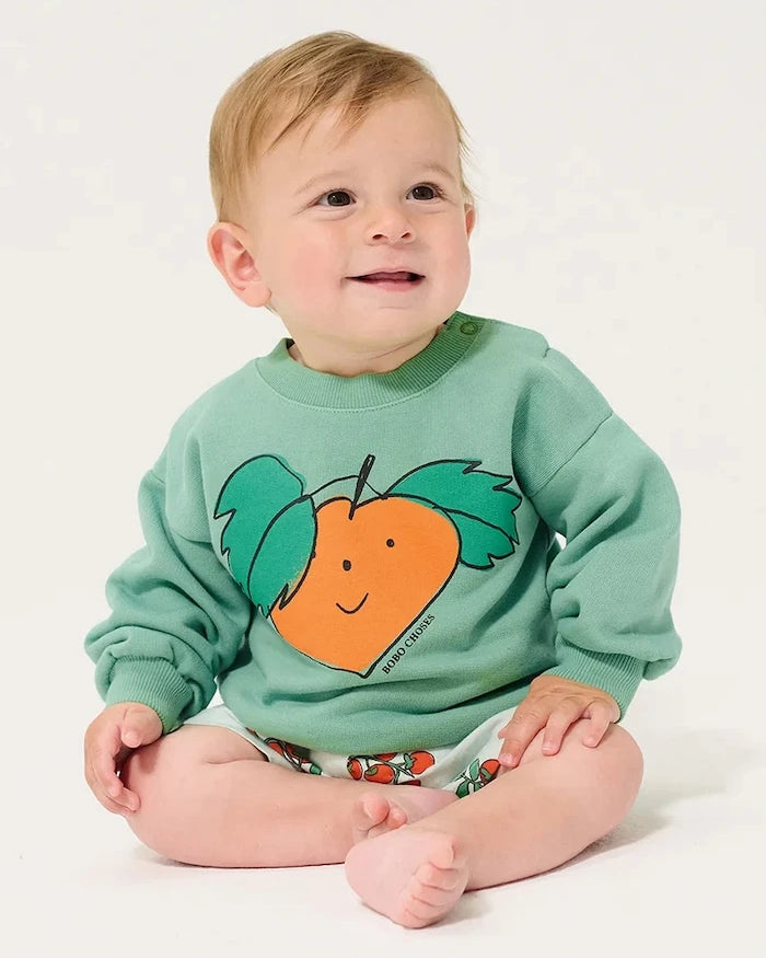 Bobo Choses Tangerine Bebek Pamuklu Sweatshirt