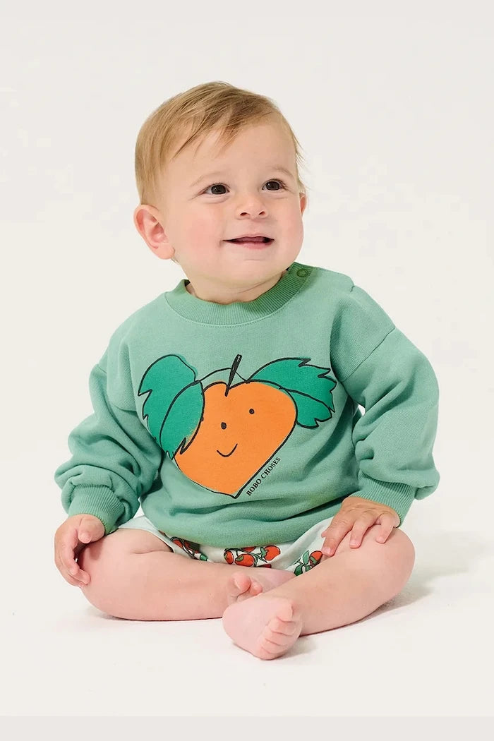 Бебешки памучен суичър Bobo Choses Tangerine