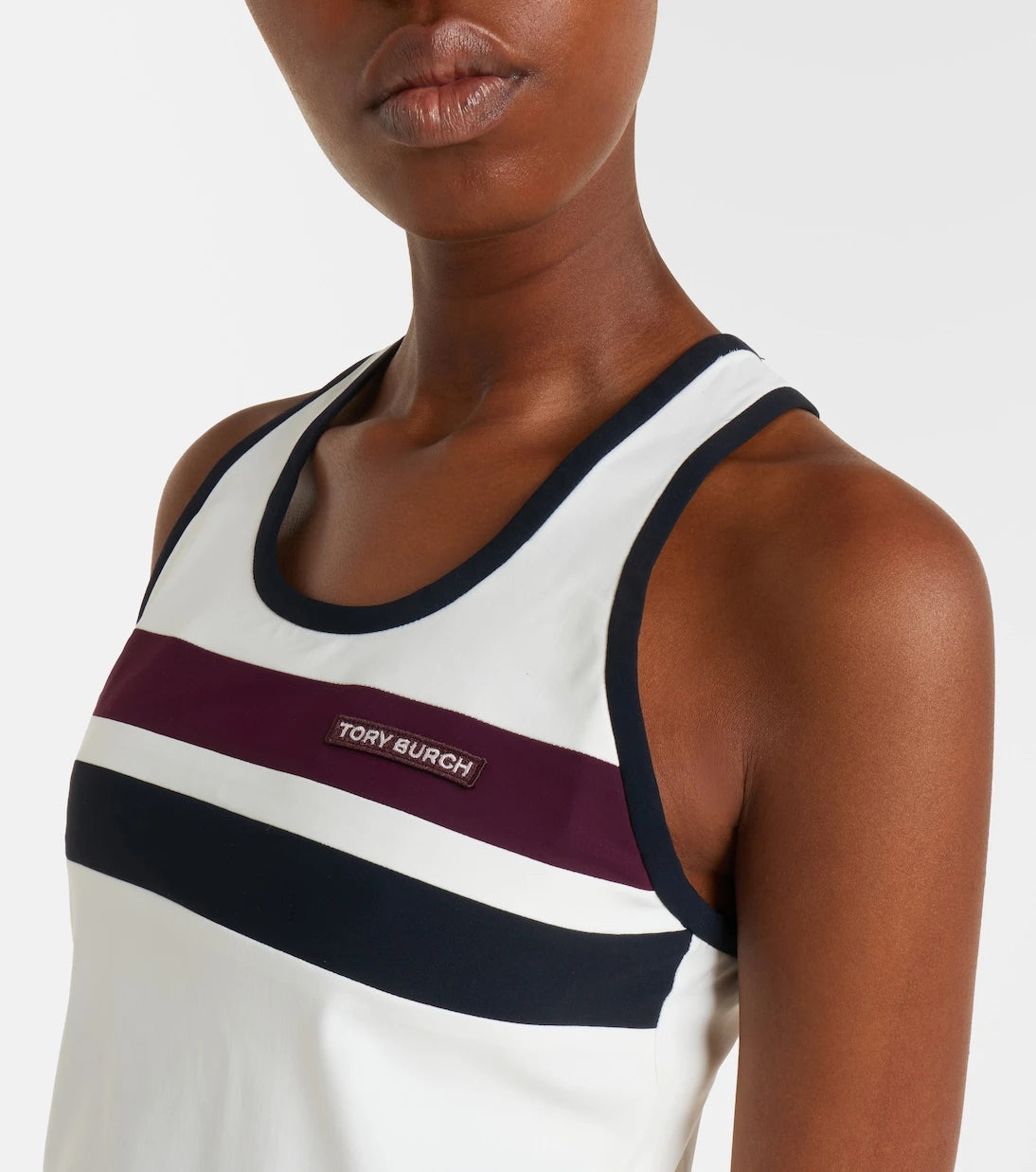 Tory Burch - Striped jersey tank top
