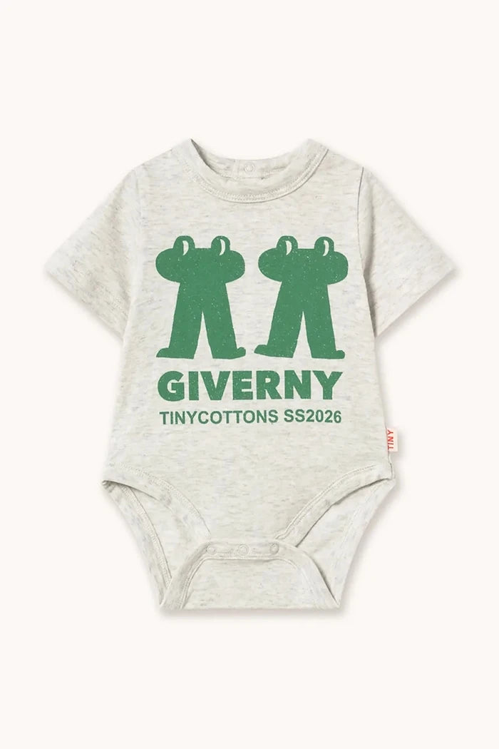 Бебешко боди от памук Tinycottons FROG & FROG GRAPHIC BODY