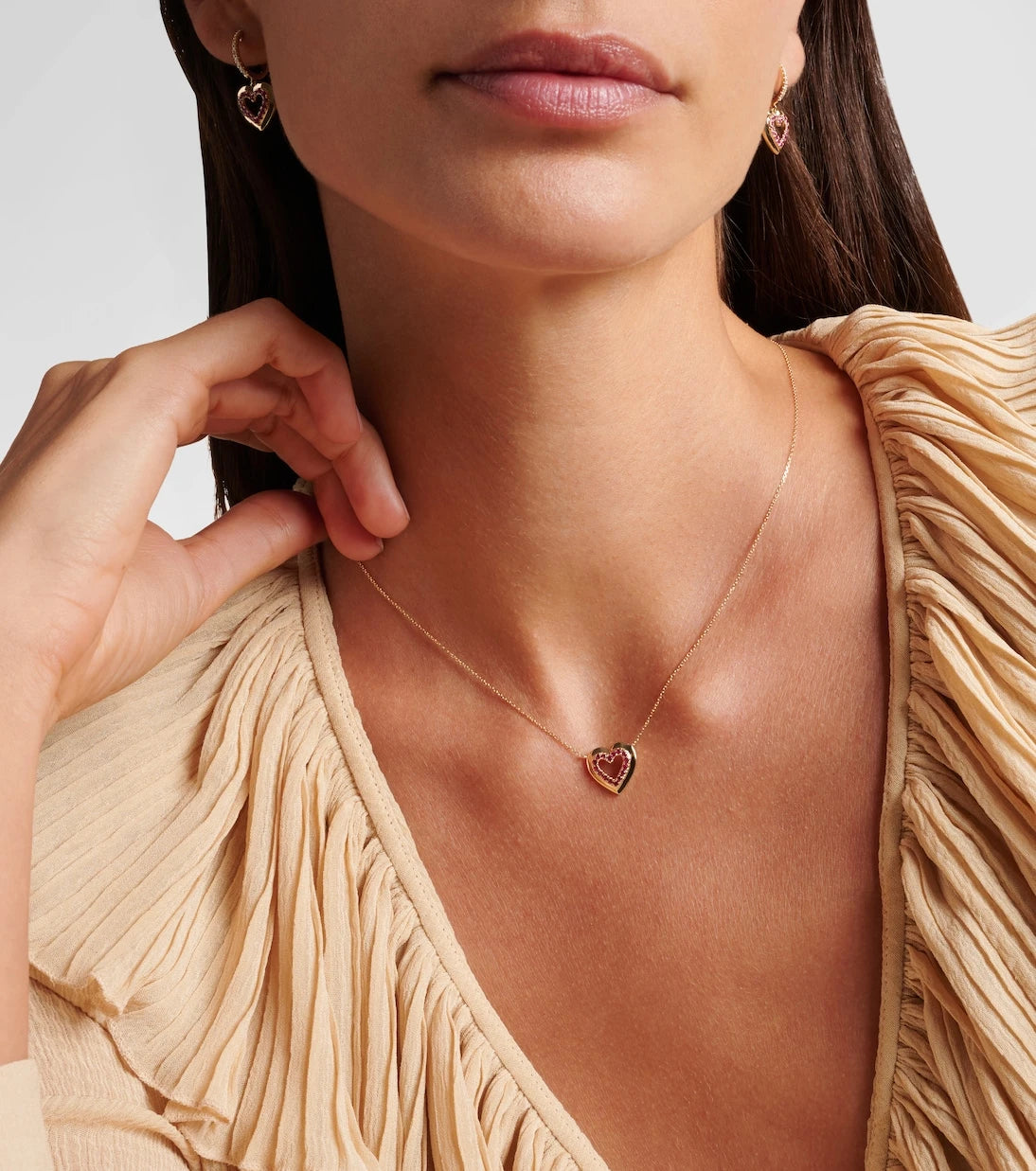 Roxanne First - 14kt gold necklace with sapphires